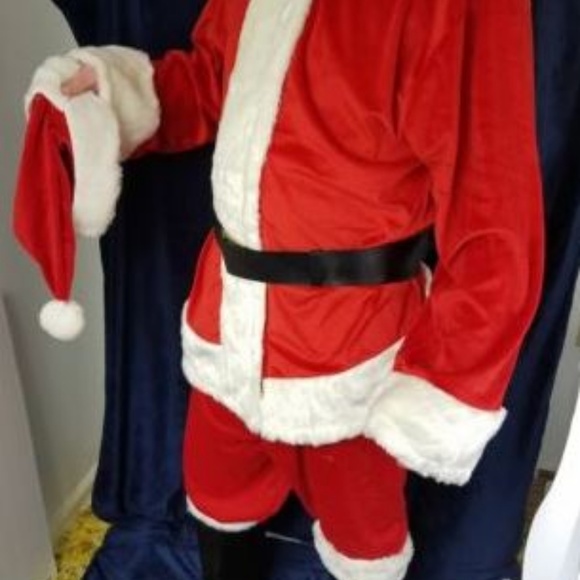 Santa Claus outfit velvet one size LAST ONE - Picture 2 of 8